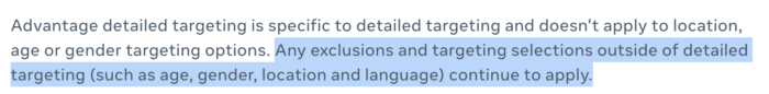 Advantage Detailed Targeting